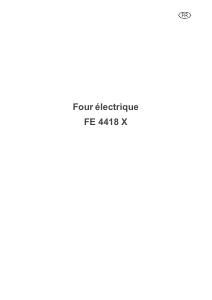 Mode d’emploi Arthur Martin-Electrolux FE 4418 X Four