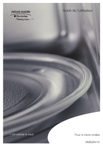 Mode d’emploi Arthur Martin-Electrolux AMS26415X Micro-onde