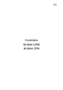 Mode d’emploi Arthur Martin-Electrolux M6844CPW Cuisinière