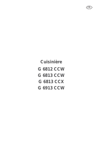 Mode d’emploi Arthur Martin-Electrolux G6812CCW Cuisinière
