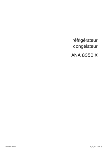 Mode d’emploi Arthur Martin-Electrolux ANA8350 Réfrigérateur combiné