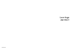Mode d’emploi Arthur Martin-Electrolux AW 955 T Lave-linge