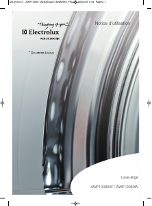 Mode d’emploi Arthur Martin-Electrolux AWF 12080 W Lave-linge