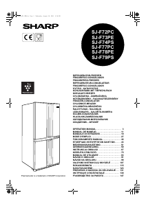Manual Sharp SJ-F73PE Combina frigorifica