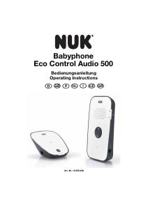 Manual NUK Eco Control Audio 500 Baby Monitor