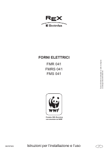Manuale Electrolux-Rex FMR041R Forno