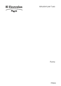 Manuale Electrolux-Rex FRS50BA Forno