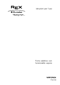 Manuale Electrolux-Rex FQV90XE Forno
