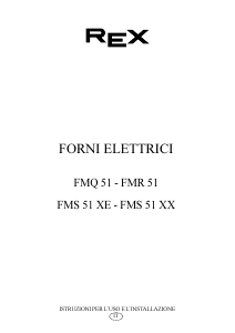 Manuale Rex FMS51XX Forno