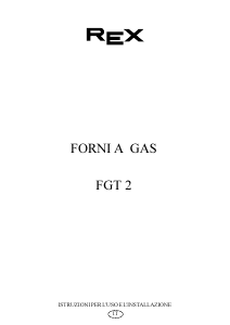 Manuale Rex FGT2BE Forno