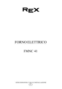 Manuale Rex FMNC41T Forno