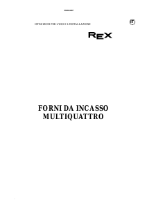 Manuale Rex FME40B Forno