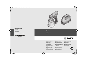 Руководство Bosch PFS 1000 Краскопульт