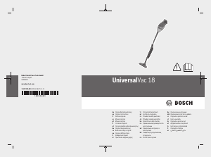 Посібник Bosch UniversalVac 18 Портативний пилосос