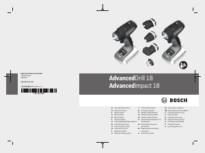 Bruksanvisning Bosch AdvancedDrill 18 Borrskruvdragare