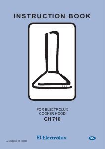 Manual Electrolux CH710X Cooker Hood