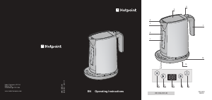 Bruksanvisning Hotpoint WK 30E AB0 UK Vattenkokare