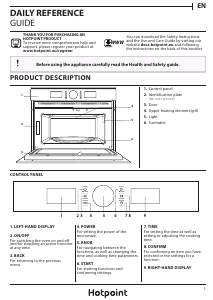 Bruksanvisning Hotpoint MD 554 IX H Mikrovågsugn