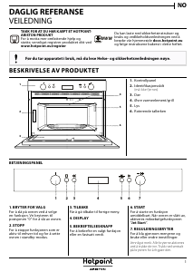Bruksanvisning Hotpoint MP 764 IX HA Mikrobølgeovn