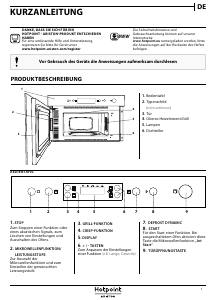 Bedienungsanleitung Hotpoint MN 314 IX HA Mikrowelle
