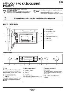 Manuál Hotpoint MN 513 IX HA Mikrovlnná trouba