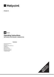 Bruksanvisning Hotpoint FFU3D.1 K Kyl-frys