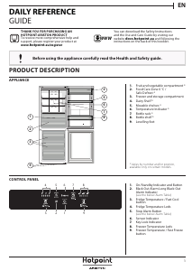 Bruksanvisning Hotpoint B H TNF 5322 OX Kyl-frys