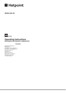 Bruksanvisning Hotpoint XEX95 T1I WZ Kyl-frys