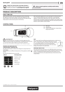 Bruksanvisning Hotpoint HMCB 7030 AA.UK.1 Kyl-frys