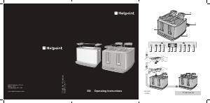 Bruksanvisning Hotpoint TT 22E AB0 UK Brödrost