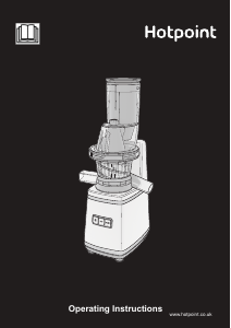 Bruksanvisning Hotpoint SJ 15XL UP0 Juicepress