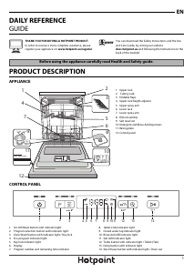 Manual Hotpoint HFO 3T221 WG C UK Dishwasher