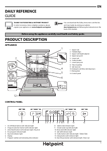 Bruksanvisning Hotpoint HFO 3T222 WG X UK Diskmaskin