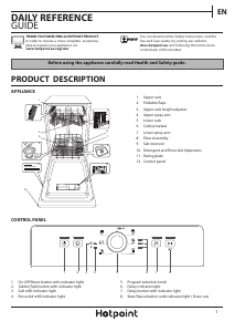 Manual Hotpoint HSFE 1B19 UK Dishwasher