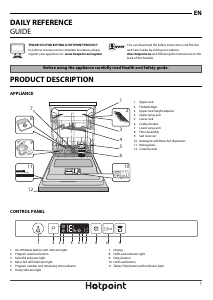Bruksanvisning Hotpoint HIC 3B+26 UK Diskmaskin