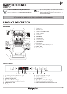 Manual Hotpoint HSIO 3T223 WCE UK Dishwasher