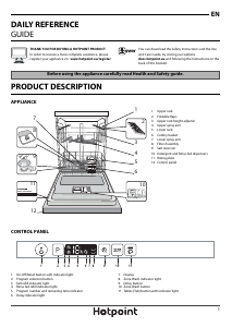 Bruksanvisning Hotpoint HIO 3C24 W C UK Diskmaskin