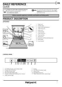 Manual Hotpoint HIO 3C26 W UK Dishwasher
