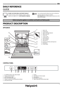 Manual Hotpoint HIO 3T221 WG C E UK Dishwasher