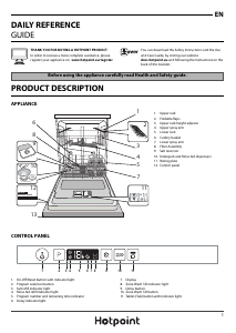Bruksanvisning Hotpoint HIO 3T221 WG C E UK Diskmaskin