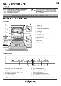 Manual Hotpoint HFO 3P23 WL UK Dishwasher