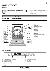 Manual Hotpoint HIO 3T232 WG E UK Dishwasher