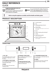 Manual Hotpoint SI6 874 SH IX Oven