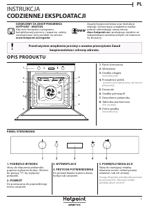 Instrukcja Hotpoint FI7 861 SP IX HA Piekarnik