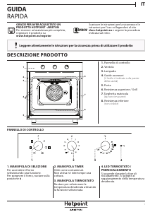 Manuale Hotpoint 2AF 530 H IX HA Forno