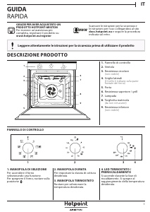 Manuale Hotpoint FID 834 H ICE HA Forno