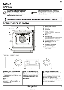 Manuale Hotpoint FA2 840 P IX HA Forno