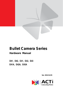 Handleiding ACTi E41 IP camera