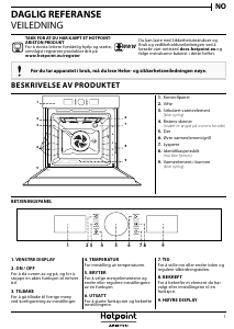 Bruksanvisning Hotpoint FI5 851 H IX HA Ovn