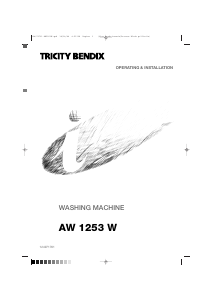 Handleiding Tricity Bendix AW1253W Wasmachine